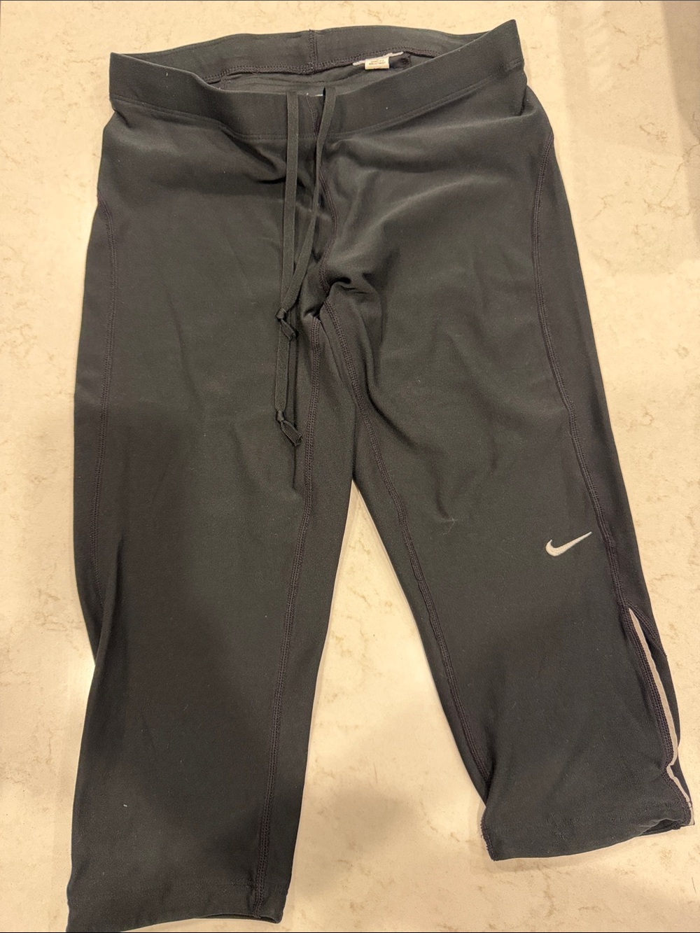 Nike Women’s Black Capri Joggers with Drawstring